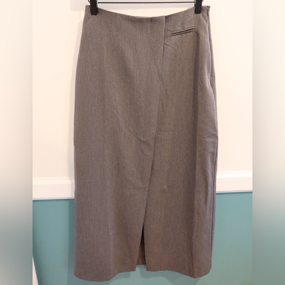 NWT Commense Gray Maxi Skirt